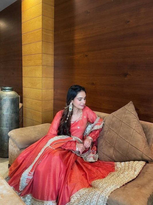 Stylish Wedding Anarkali Set