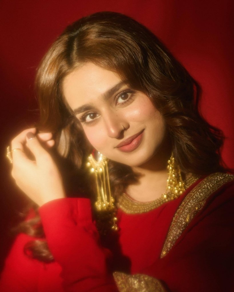 Ayesha Khan Anarkali Dress in Red Vichitra Silk Embroidery for Party