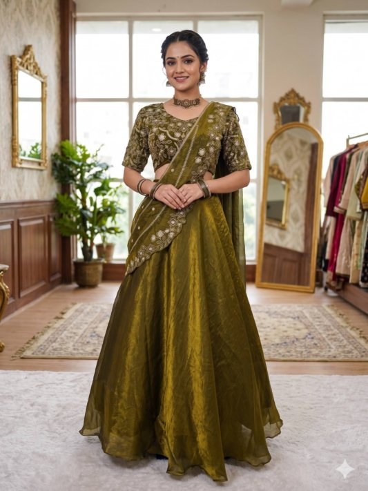 Premium Designer Silk Lehenga Saree Collection for Women – Festive & Wedding Wear
