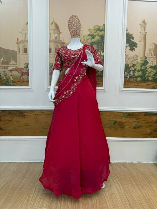 Premium Designer Silk Lehenga Saree Collection for Women – Festive & Wedding Wear – view 13