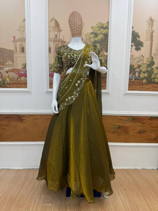 Premium Designer Silk Lehenga Saree Collection for Women – Festive & Wedding Wear – view 12