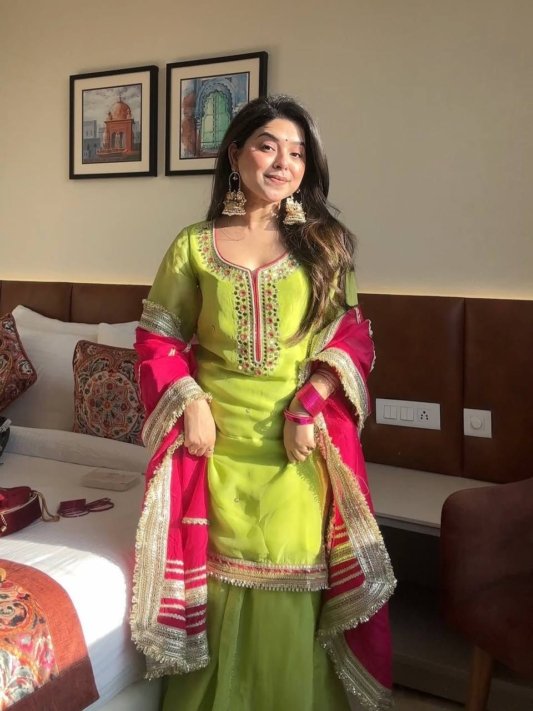 Diwali Special Designer Sharara Suit with Dupatta