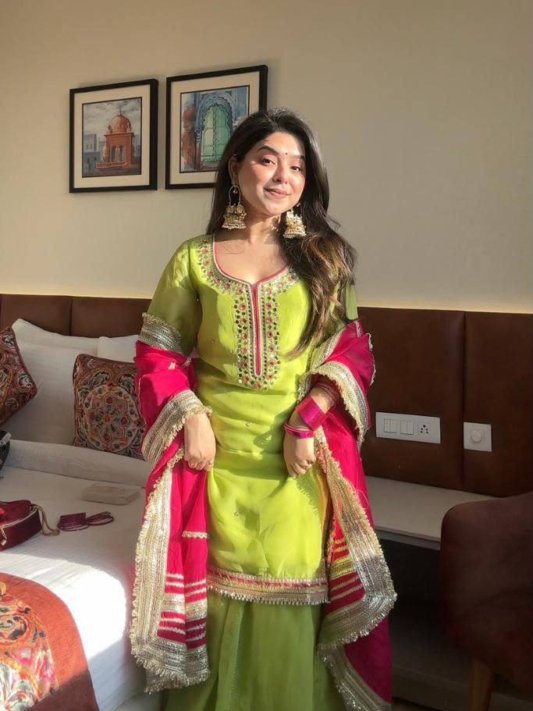 Diwali Special Designer Sharara Suit with Dupatta – view 6