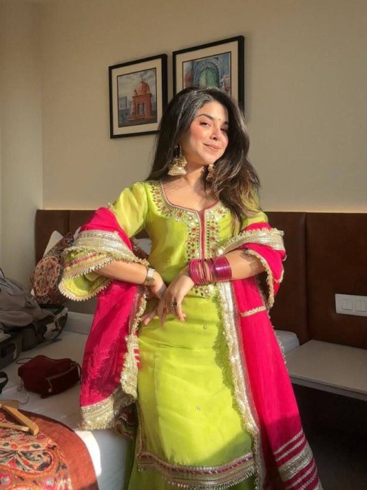 Diwali Special Designer Sharara Suit with Dupatta – view 9