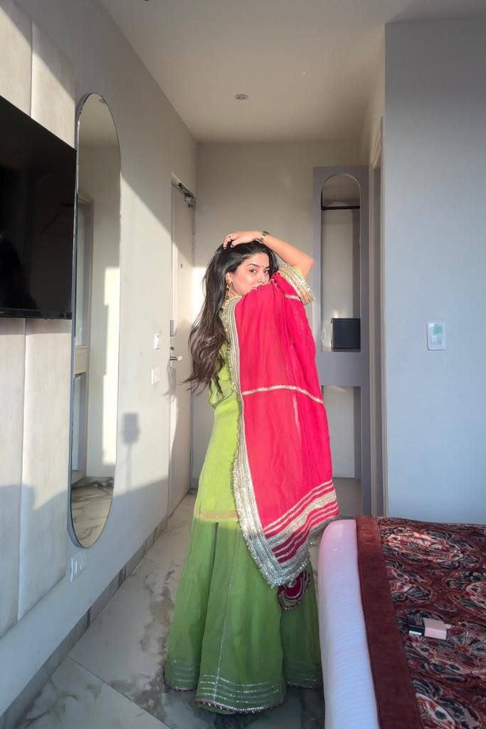 Diwali Special Designer Sharara Suit with Dupatta