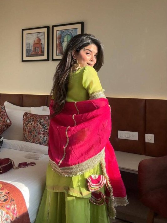 Diwali Special Designer Sharara Suit with Dupatta