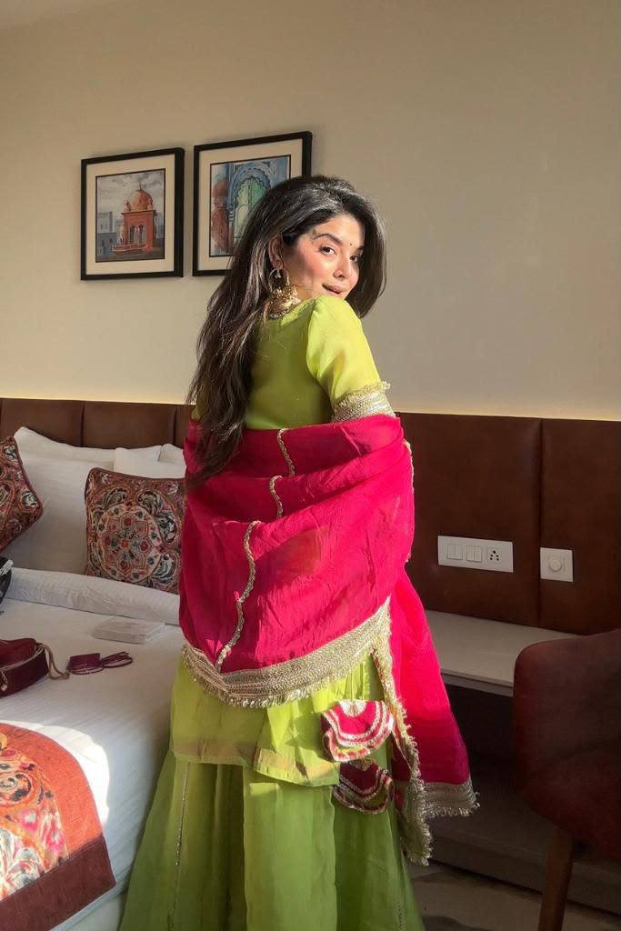 Diwali Special Designer Sharara Suit with Dupatta