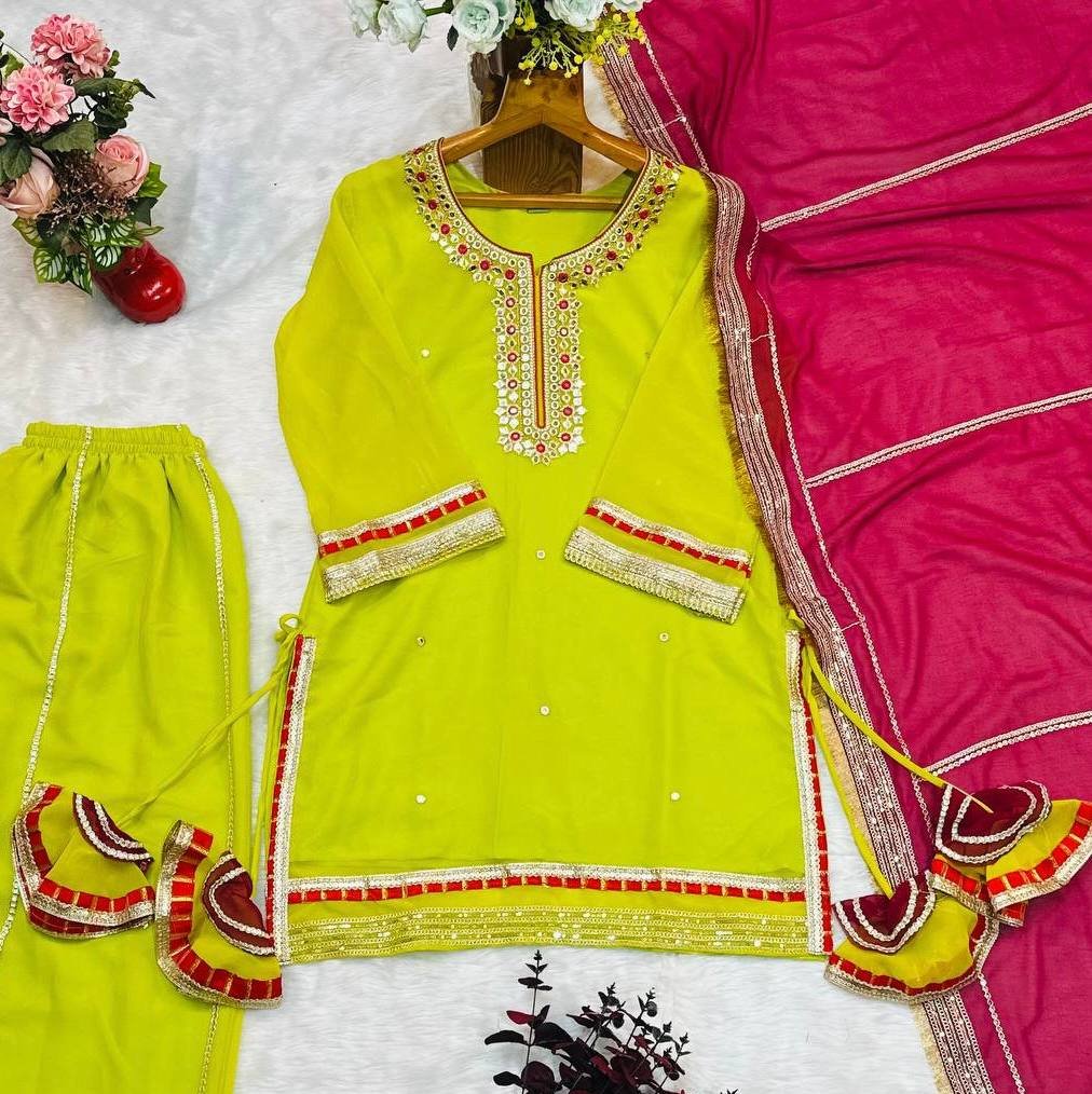 Diwali Special Designer Sharara Suit with Dupatta