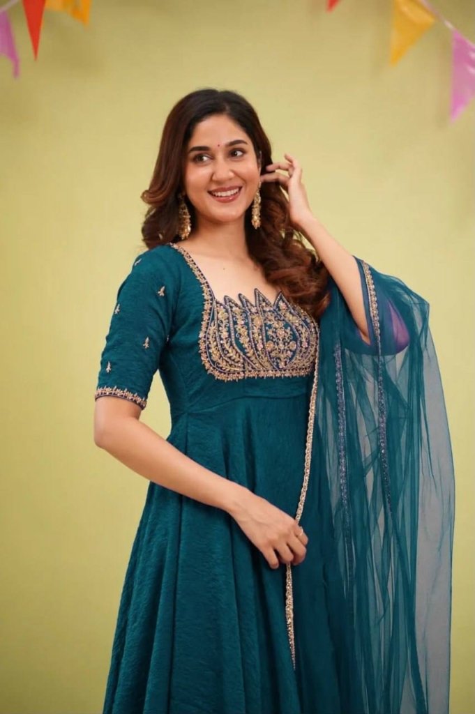Premium Layered Gown with Dupatta – Wedding & Festive Collection 2026