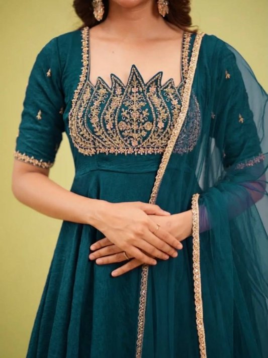 Premium Layered Gown with Dupatta – Wedding & Festive Collection 2026 – view 14