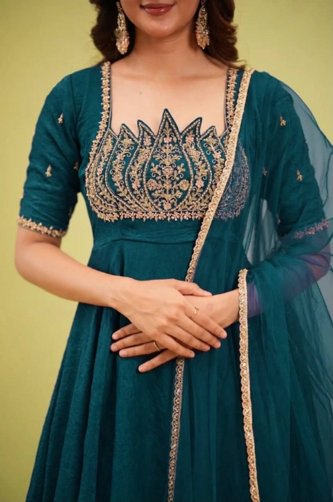 Premium Layered Gown with Dupatta – Wedding & Festive Collection 2026
