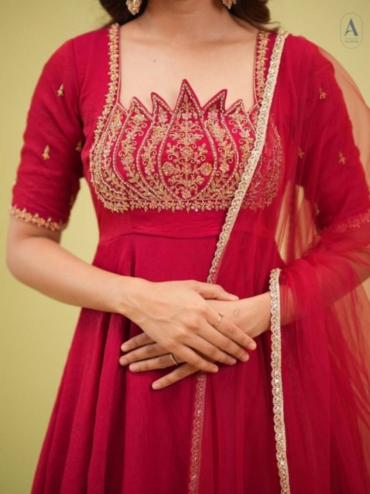 Premium Layered Gown with Dupatta – Wedding & Festive Collection 2026 – view 13
