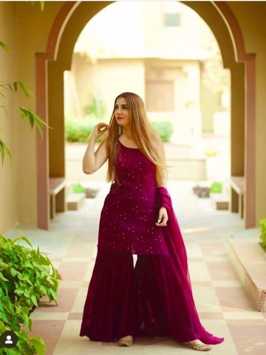 Kurta Sharara Set With Dupatta