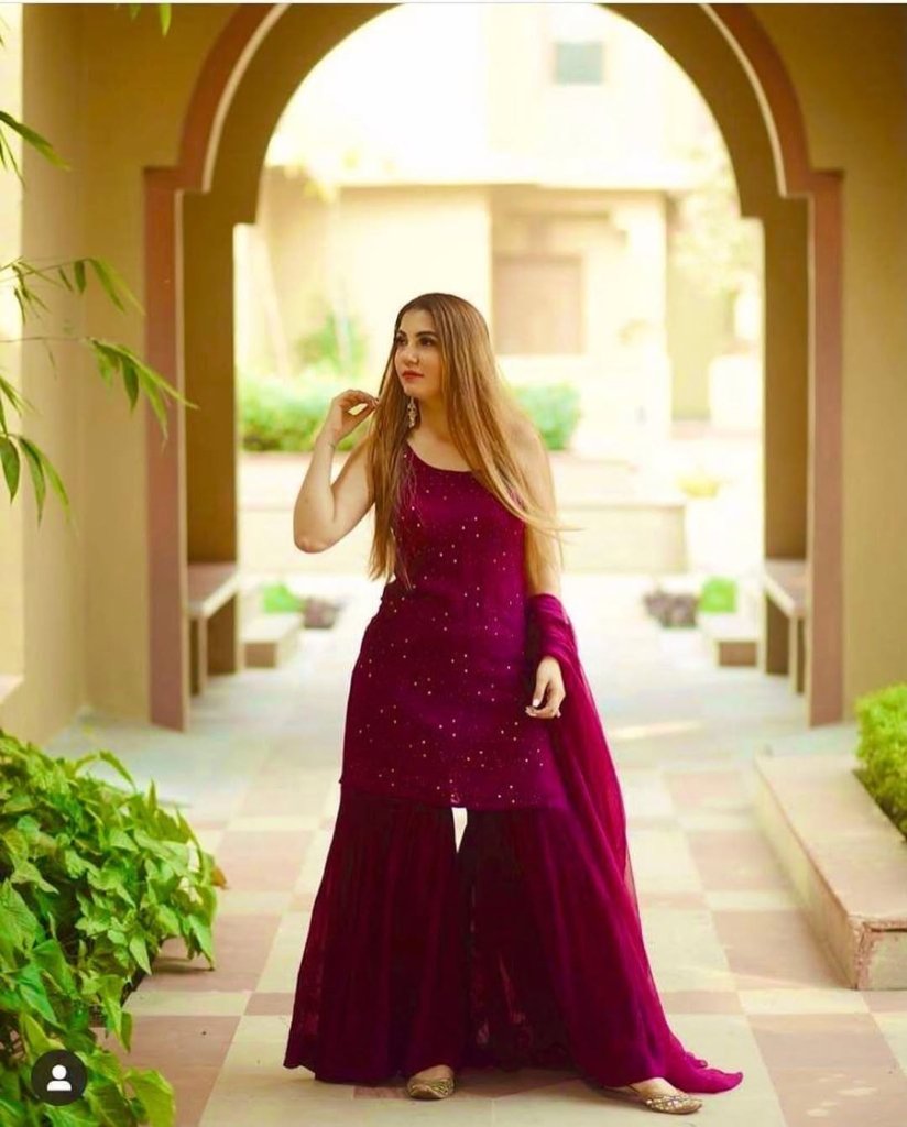 Kurta Sharara Set With Dupatta