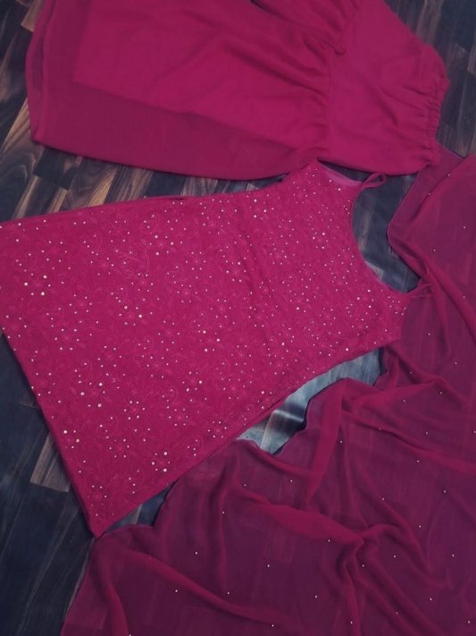 Kurta Sharara Set With Dupatta – view 8