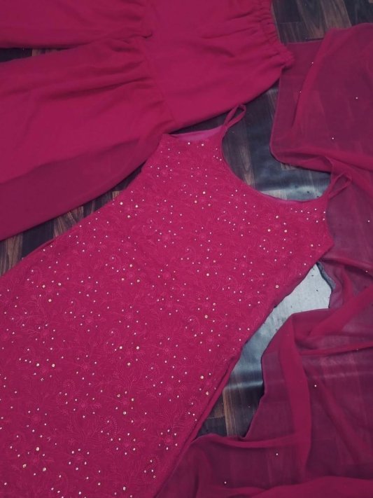 Kurta Sharara Set With Dupatta – view 7